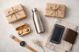 Duurzame cadeaus voor mannen: praktische items zoals herbruikbare fles, kwaliteitskleding en gadgets
